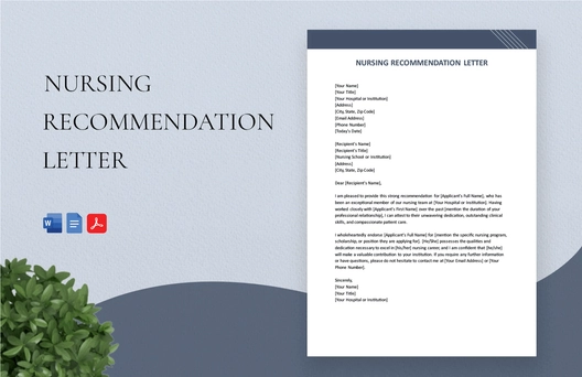 Nursing Recommendation Letter