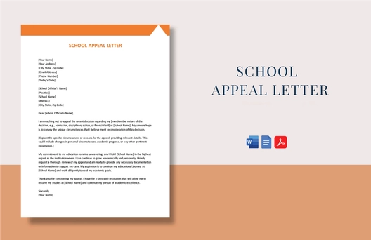 School Appeal Letter School Appeal Letter