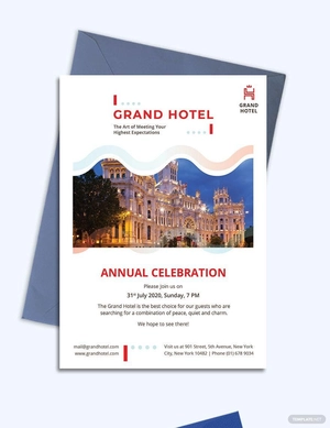 Grand Hotel Invitation Template
