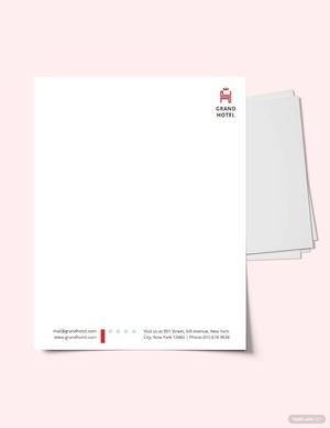 Grand Hotel Letterhead Template