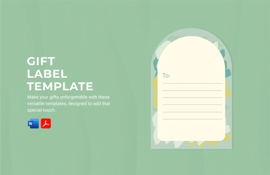 Gift Label Template