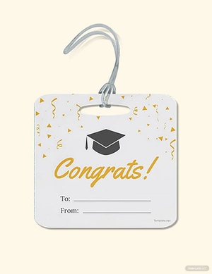 Graduation Gift label Template