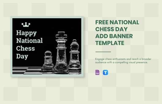 National Chess Day Ad Banner Template