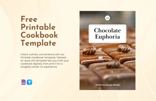 Printable Cookbook Template