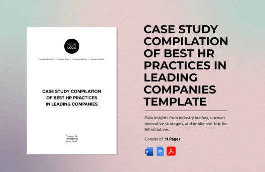 Case Study Compilation of Best HR Practices in Leading Companies Template
