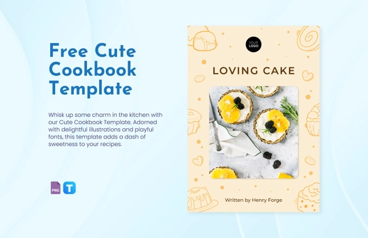 Cute Cookbook Template