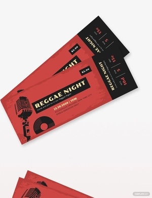 Music Concert Event Ticket Template