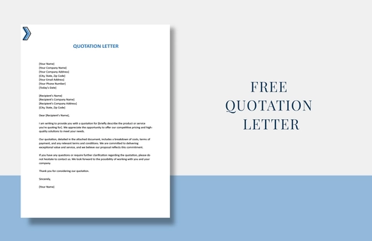 Quotation Letter