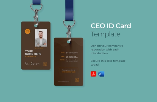 CEO ID Card Template