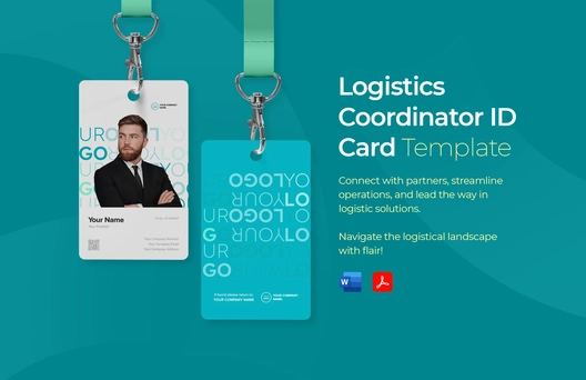 Logistics Coordinator ID Card Template