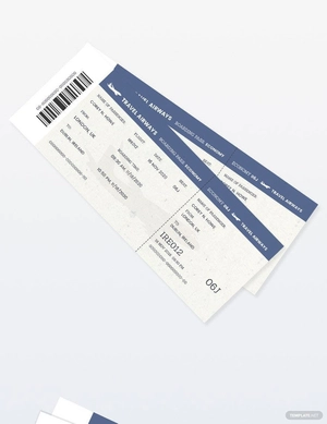 Vintage Travel Ticket Template