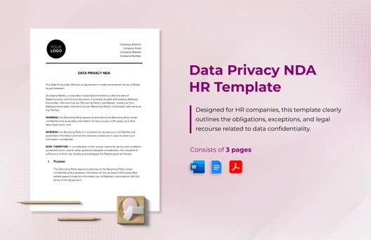 Data Privacy NDA HR Template