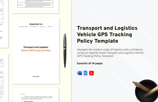 Transport and Logistics Vehicle GPS Tracking Policy Template