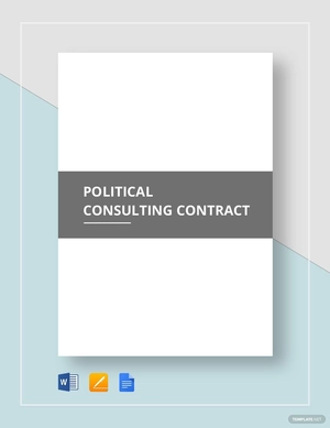 Political Consulting Contract Template