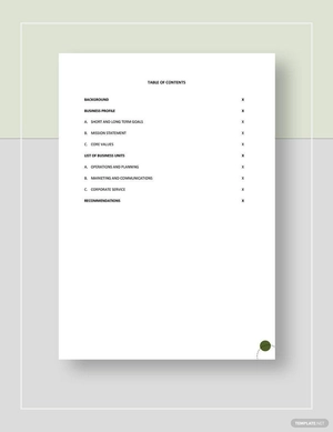 Business Development Report Template