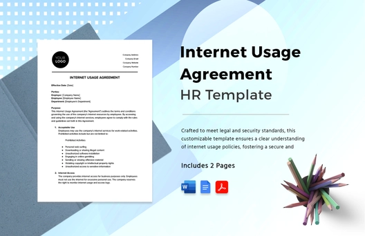 Internet Usage Agreement HR Template