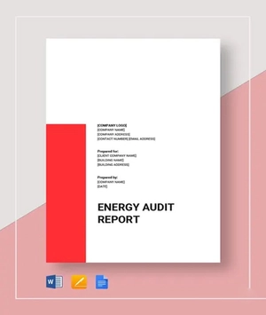 Energy Audit Report Template Energy Audit Report Template