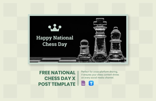 National Chess Day X Post Template