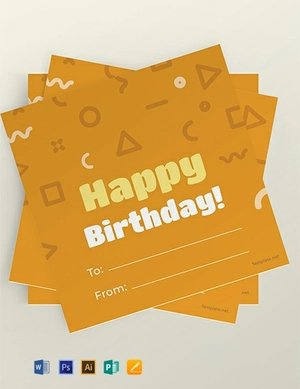 Kid's Gift Label Template