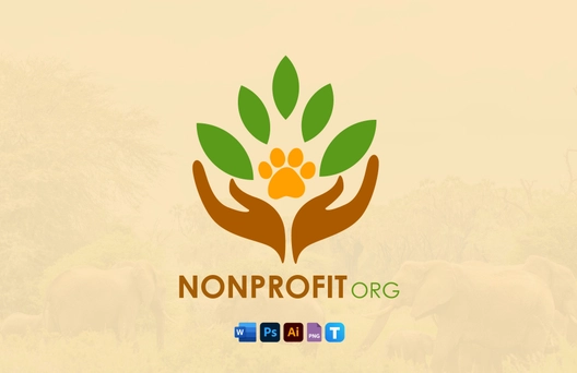 Nonprofit Animal Welfare and Environment Logo Template