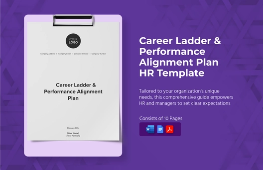 Career Ladder & Performance Alignment Plan HR Template