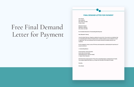 Final Demand Letter For Payment