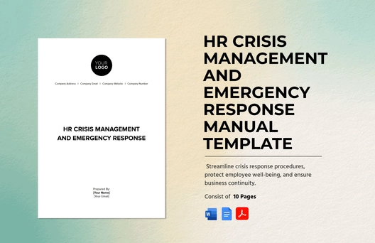 HR Crisis Management and Emergency Response Manual Template