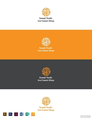 Ice Cream Logo Design Template