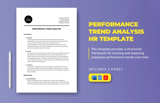 Performance Trend Analysis HR Template