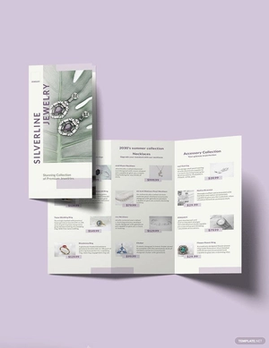 Jewelry Boutique Tri-Fold Brochure Template