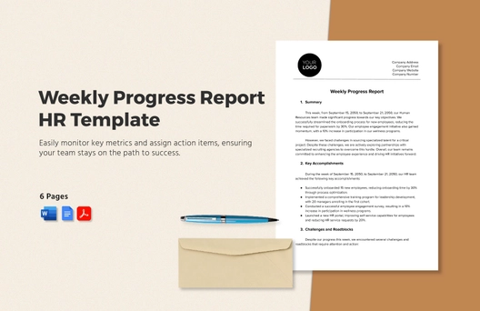 Weekly Progress Report HR Template