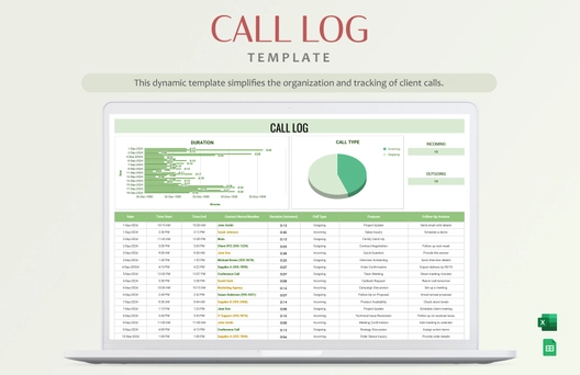 Call Log Template