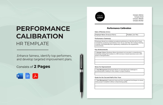 Performance Calibration HR Template