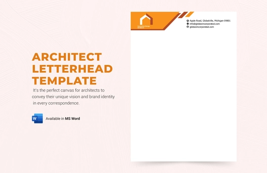 Architect Letterhead Template Architect Letterhead Template