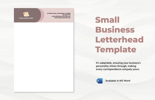 Small Business Letterhead Template