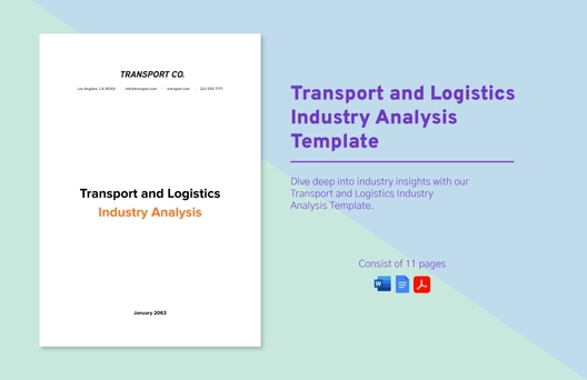 Transport and Logistics Industry Analysis Template