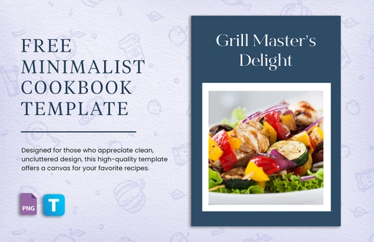 Minimalist Cookbook Template