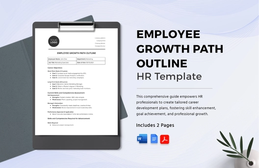 Employee Growth Path Outline HR Template