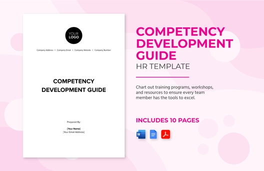 Competency Development Guide HR Template