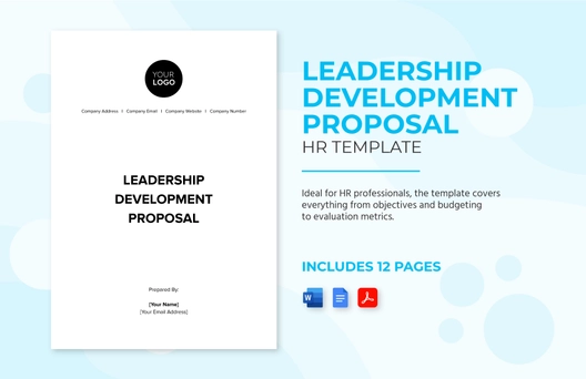 Leadership Development Proposal HR Template Leadership Development Proposal HR Template