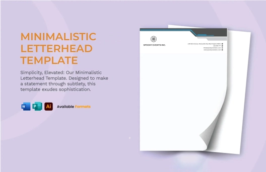 Minimalistic Letterhead Template