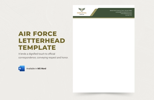 Air Force Letterhead Template