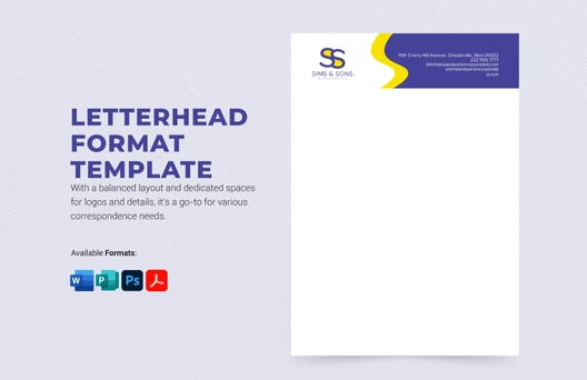 Letterhead Format Template