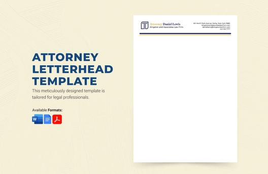 Attorney Letterhead Template