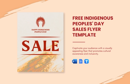 Indigenous Peoples' Day Sales Flyer Template