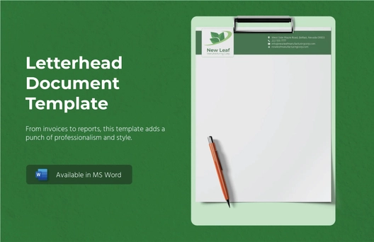 Letterhead Document Template