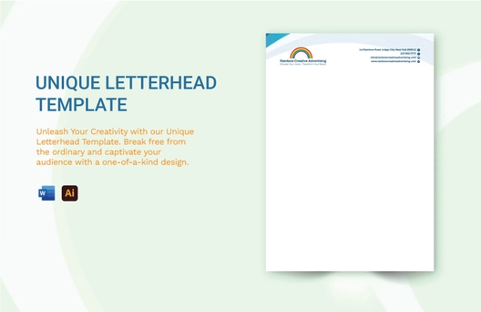 Unique Letterhead Template
