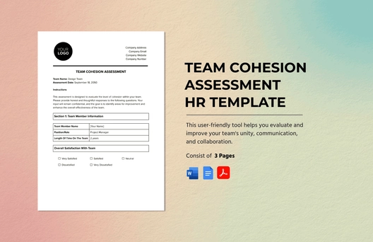 Team Cohesion Assessment HR Template