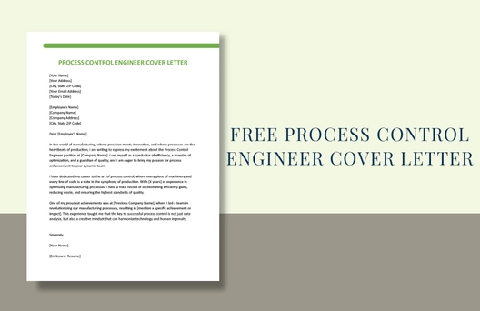 Process Control Engineer Cover Letter
