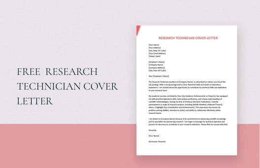 Research Technician Cover Letter